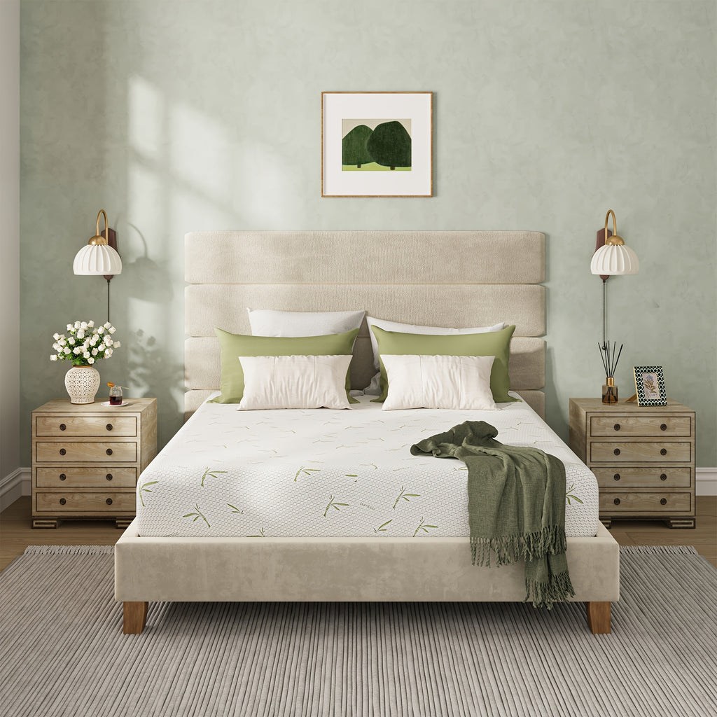 Dyonery Offers Breathable Bed Mattresses in 6, 8, And 10 Inches of Firm Memory Foam, Designed for Medium Firmness to Provide Support, Comfort, And Deep Sleep. These Mattresses Are Fiberglass-Free And Come with a Cooling Cover