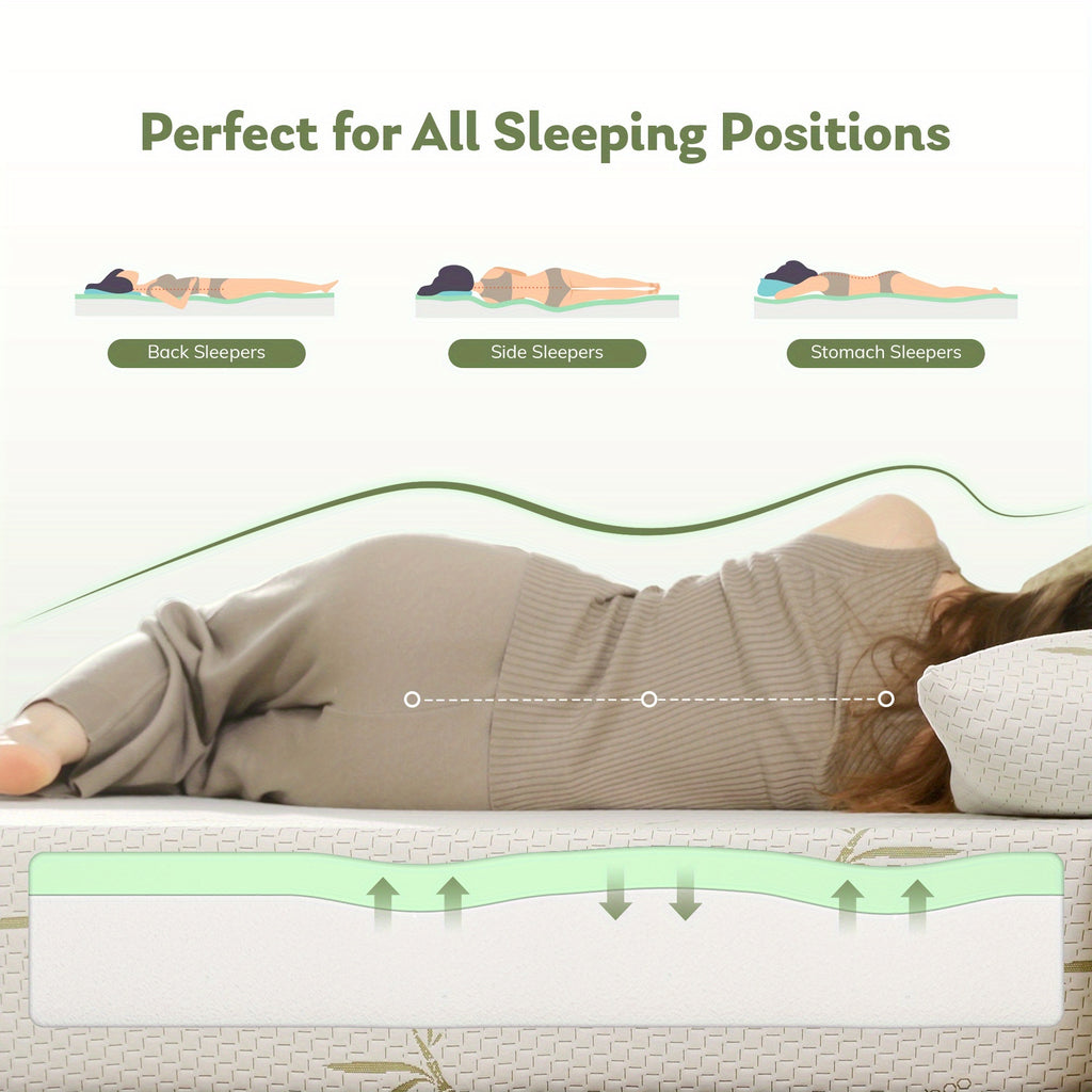 Dyonery Offers Breathable Bed Mattresses in 6, 8, And 10 Inches of Firm Memory Foam, Designed for Medium Firmness to Provide Support, Comfort, And Deep Sleep. These Mattresses Are Fiberglass-Free And Come with a Cooling Cover