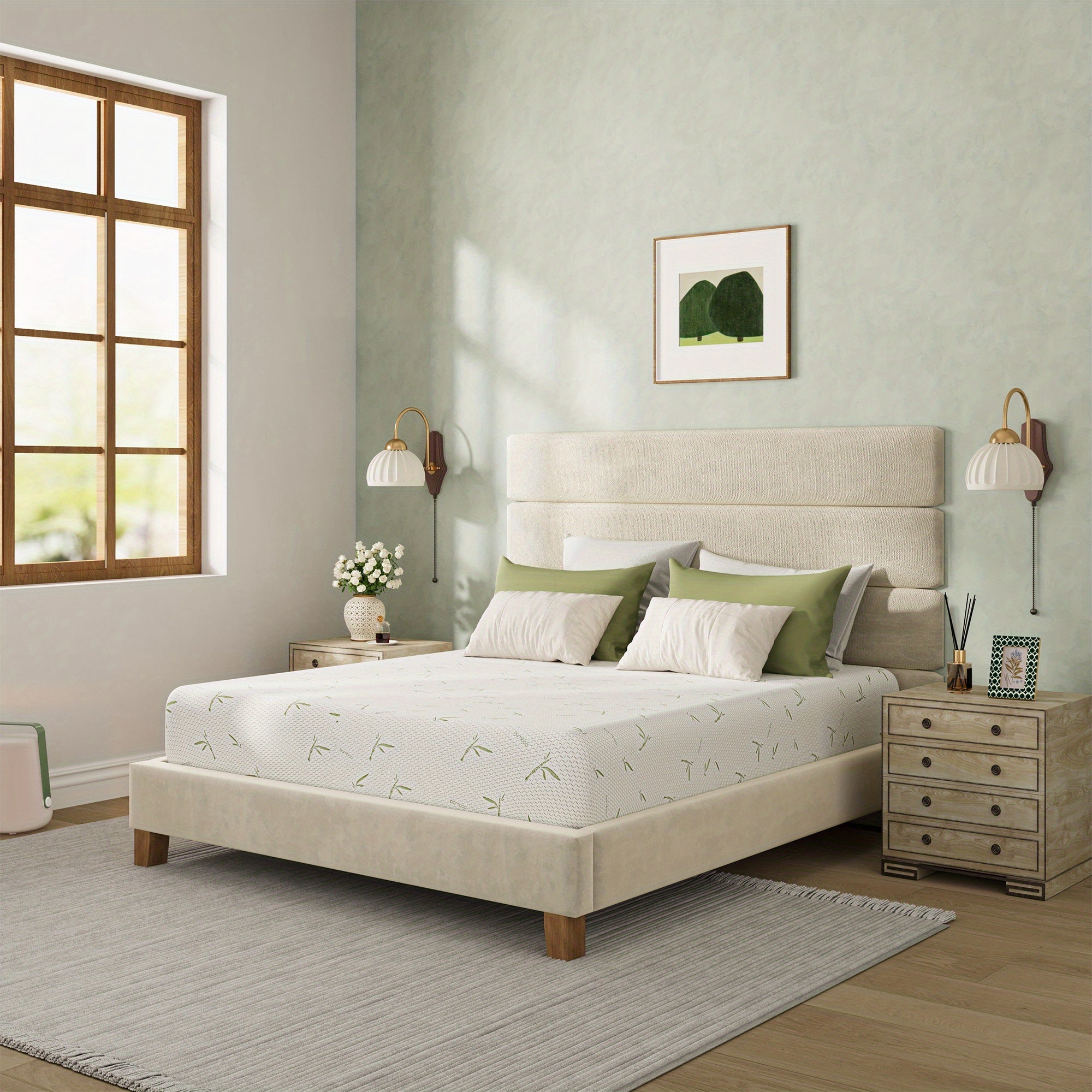 Dyonery Offers Breathable Bed Mattresses in 6, 8, And 10 Inches of Firm Memory Foam, Designed for Medium Firmness to Provide Support, Comfort, And Deep Sleep. These Mattresses Are Fiberglass-Free And Come with a Cooling Cover