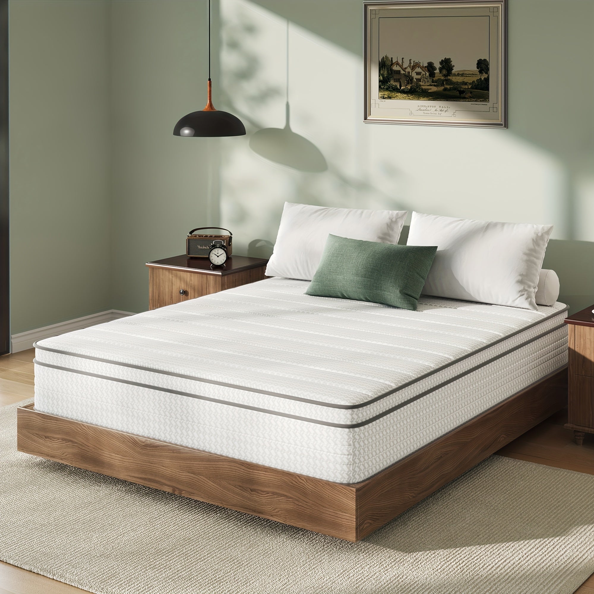 Novilla 6 Inch 8 Inch Hybrid Foam Mattress, SmartS Coil, Pillow Top Design And Motion Isolation