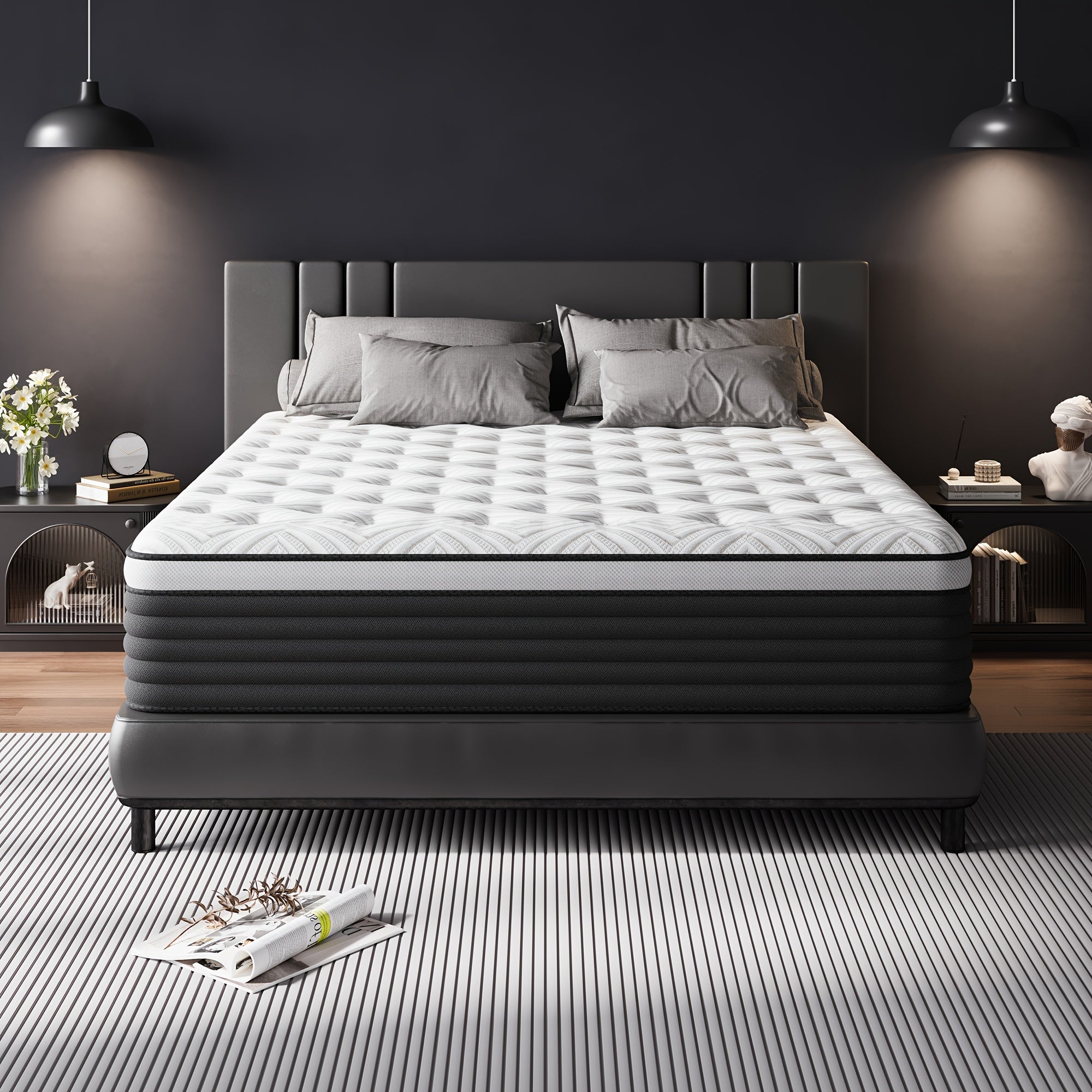 12\u002F14-inch, Twin\u002FFull\u002FQueue\u002FKing Size Mattress, Memory Foam Hybrid Mattress, Boxed, Soft And Comfortable