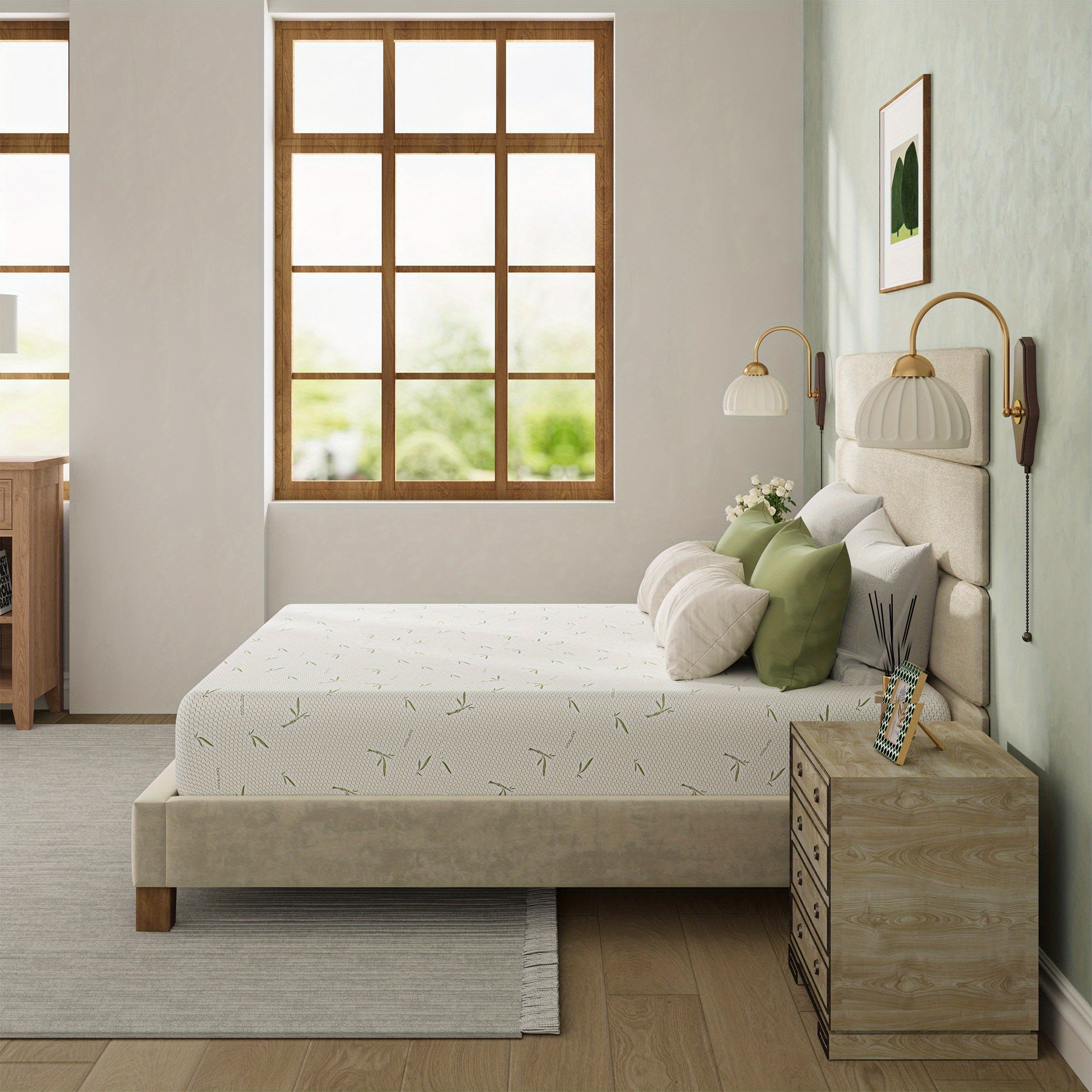 Dyonery Offers Breathable Bed Mattresses in 6, 8, And 10 Inches of Firm Memory Foam, Designed for Medium Firmness to Provide Support, Comfort, And Deep Sleep. These Mattresses Are Fiberglass-Free And Come with a Cooling Cover