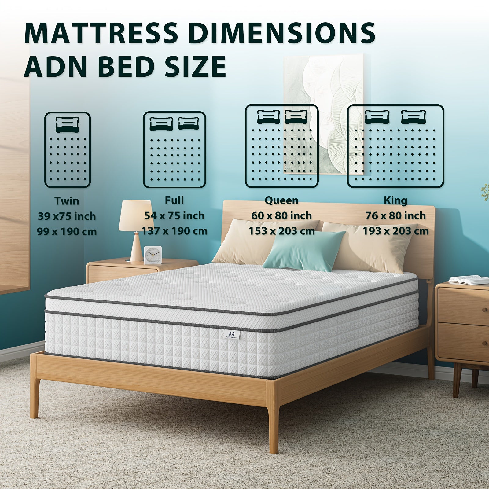 A Medium Hybrid Mattress in a Box Featuring Pocket Coils, Edge Support, And Free from Fiberglass