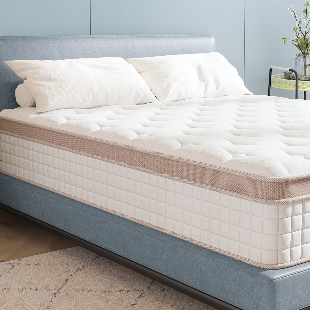 12 Inch & 14 Inch Queen King Hybrid Memory Foam Mattress - Comfortable Hybrid Mattress Delivered in A Box with Individual Pocket Springs for Motion Isolation, Ideal for Peaceful Sleep, Perfect for The Bedroom