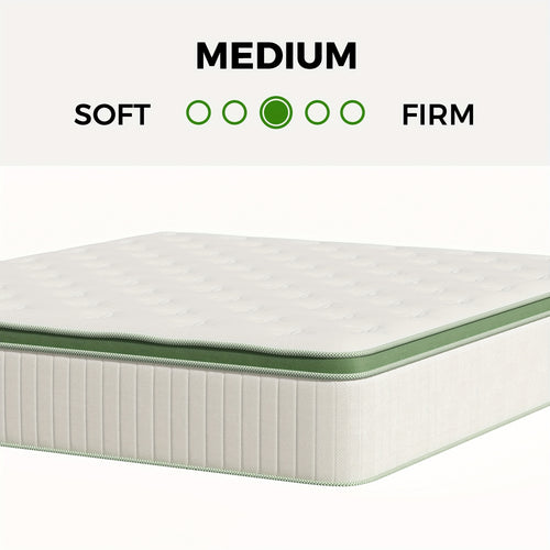 10\u002F12\u002F14 Inch Hybrid Mattress in a Box - Gel Memory Foam & Innerspring Bed with Cooling Technology, Motion Isolation & Edge Support, Medium Firm Euro Top Luxury Layer, Full\u002FQueen\u002FKing Size, Adjustable Base Compatible (No Box Spring